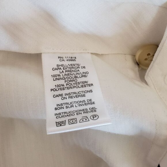 Michael Kors Mens Greenwich Linen Blend Pants White Size 32 - Picture 13 of 16